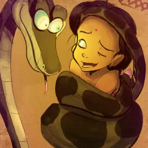 Teasecomix: Shanti and Kaa